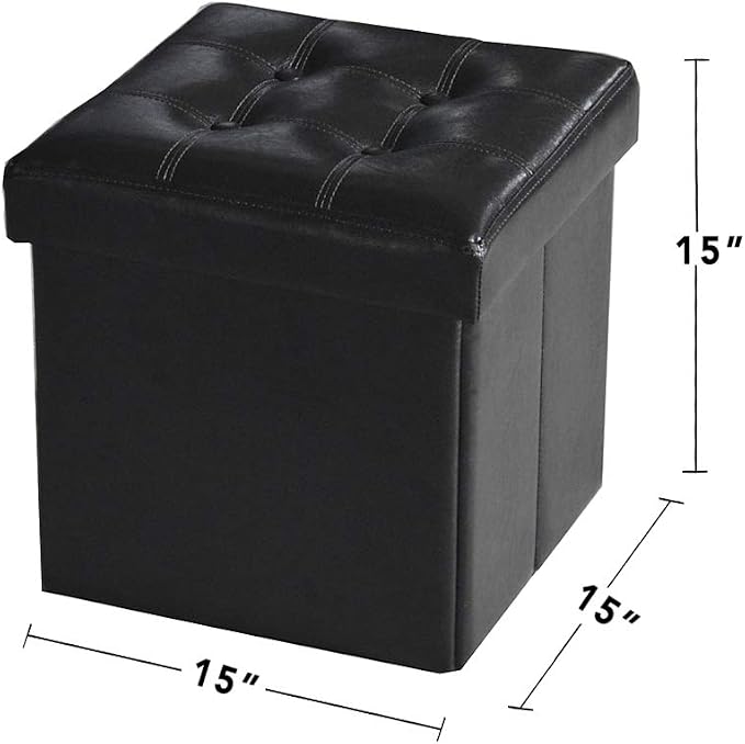 Black Ottoman Cube B