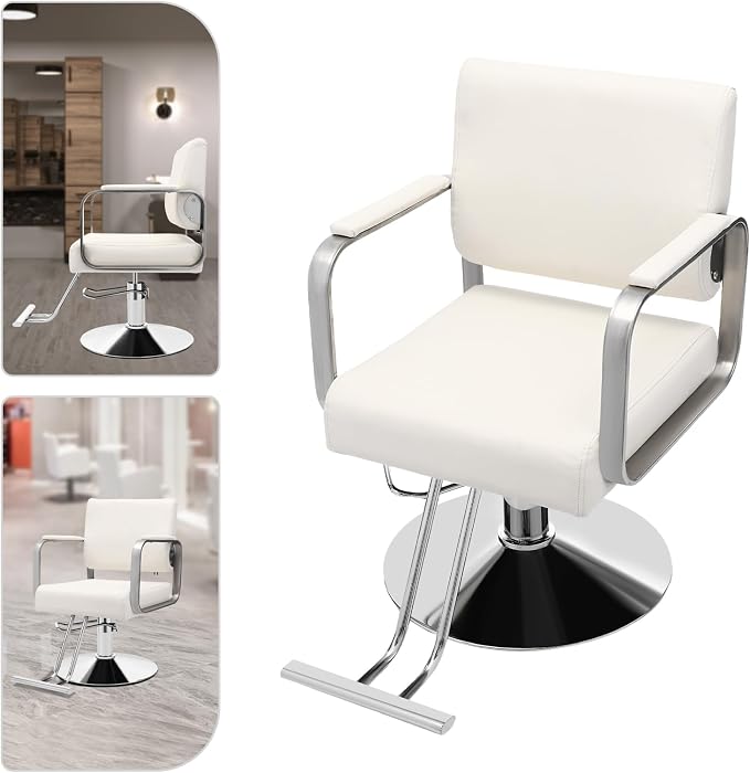 Silver Frame + Off-white Leather