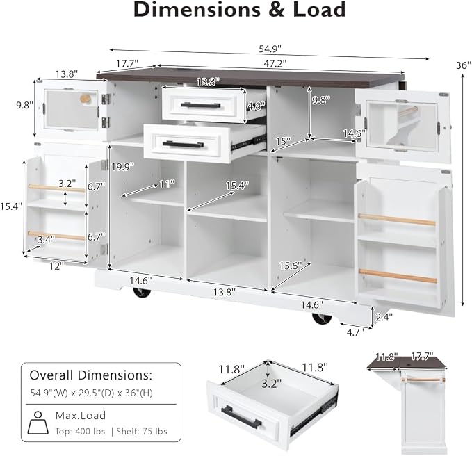 White + Mdf - (2 Package)