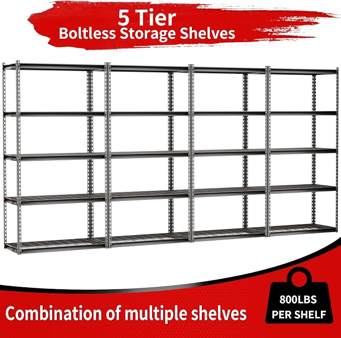 Dark Grey - Wire Shelves