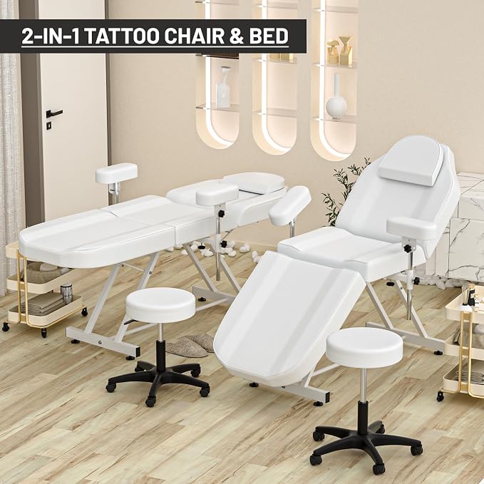 White Tattoo Chair 30