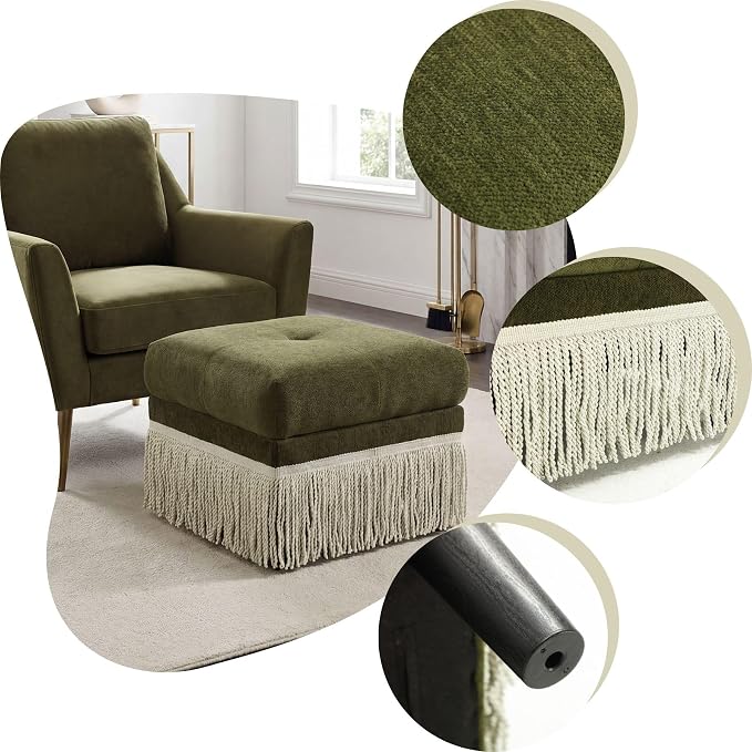 Green Ottoman-no Storage