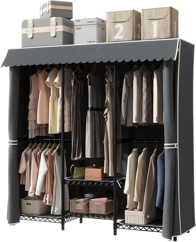 Black Rack With Grey Cover