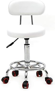 White Stool With Back