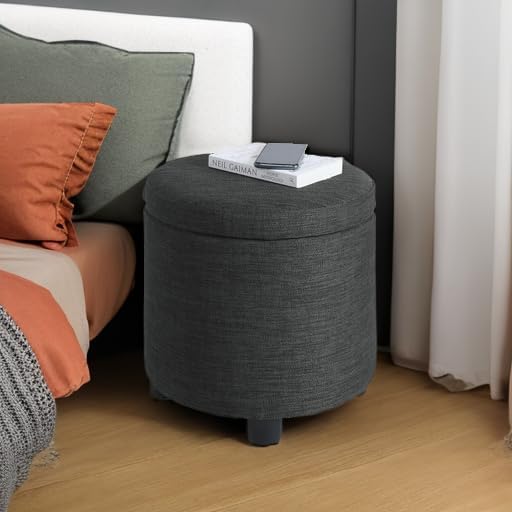 Dark Charcoal Gray Fabric