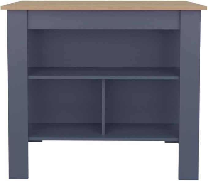 Blue and Natural Oak