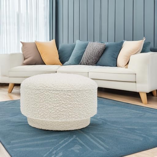 Ivory White Boucle