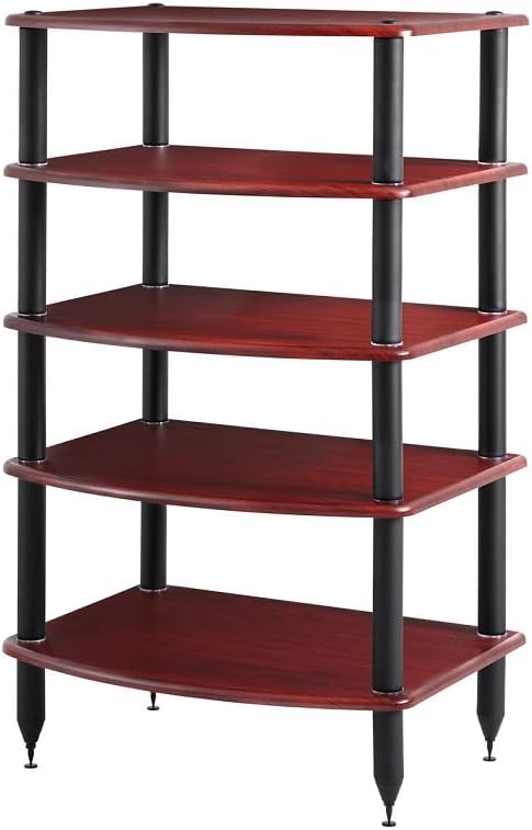 5 Shelf Rosenut Red