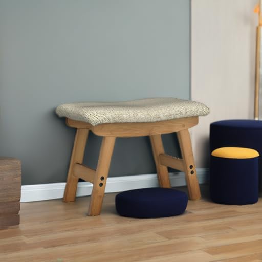 Brown Legs - Beige Stool Surface