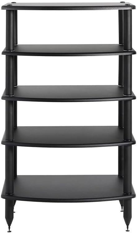 5 Shelf Black