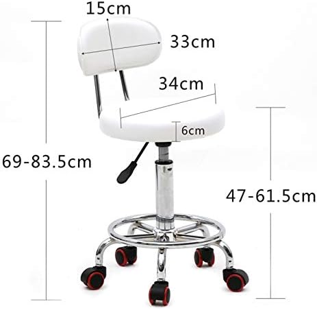 White Stool With Back