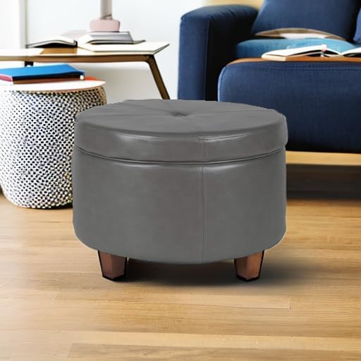 Gray Faux Leather
