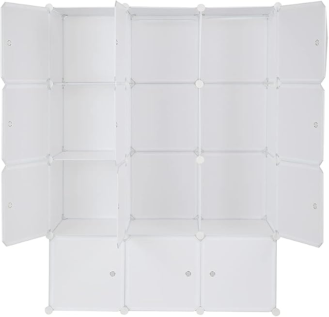 4 Tier 12 Cube, White-b