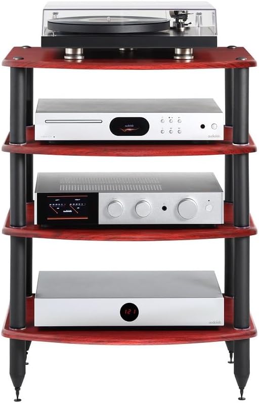 4 Shelf Rosenut Red