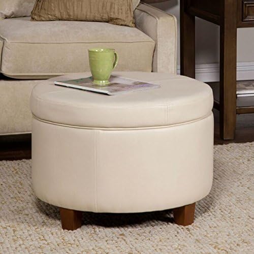 Cream Faux Leather