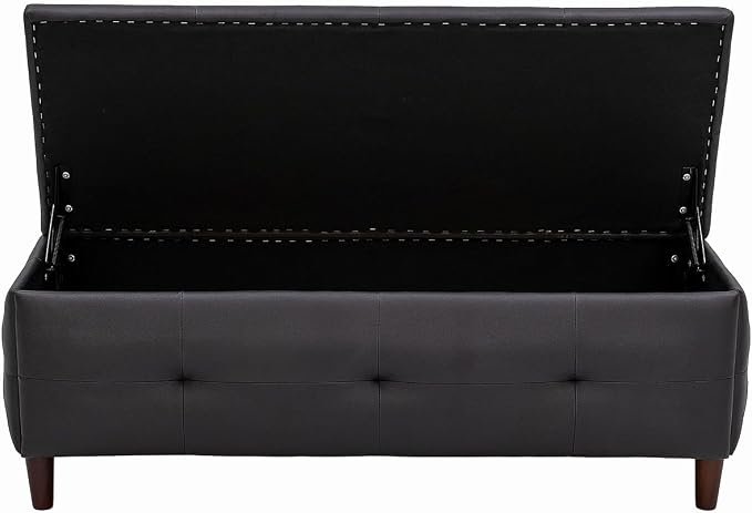 Black Leather Look Fabric