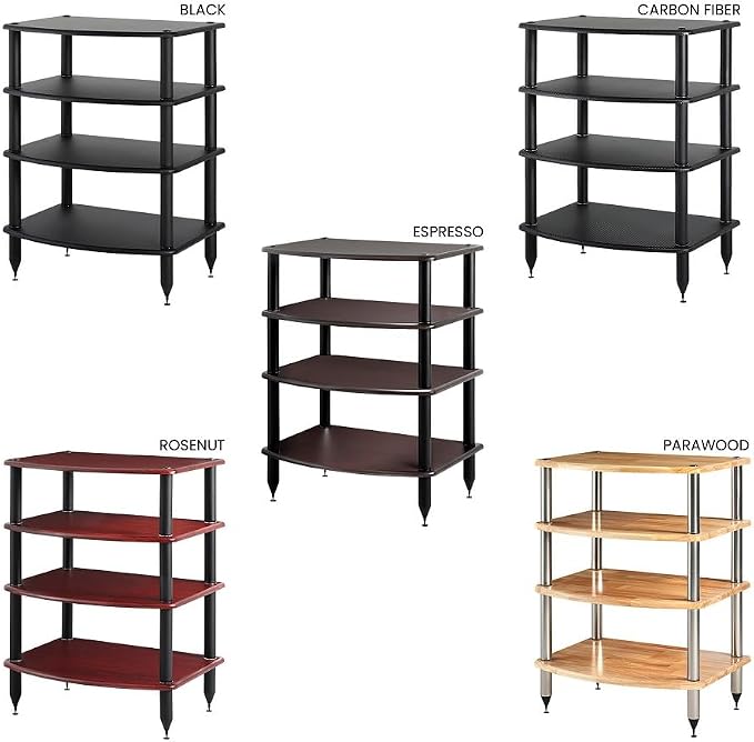 4 Shelf Black