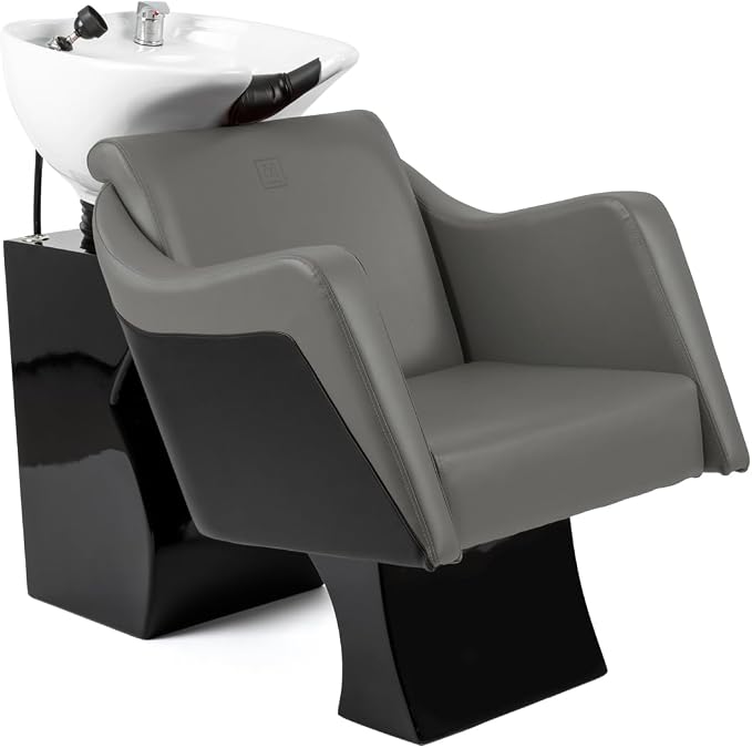Gray Chair with White Bowl