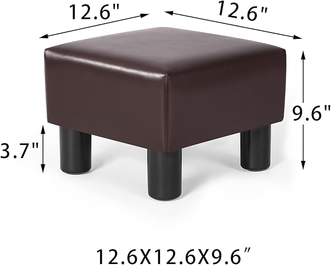 Small, Square Dark Brown
