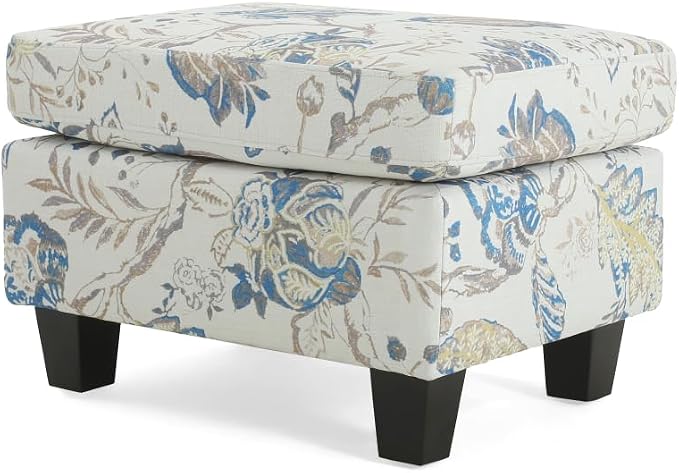 Beige +Blue Flower + Fabric + Plywood