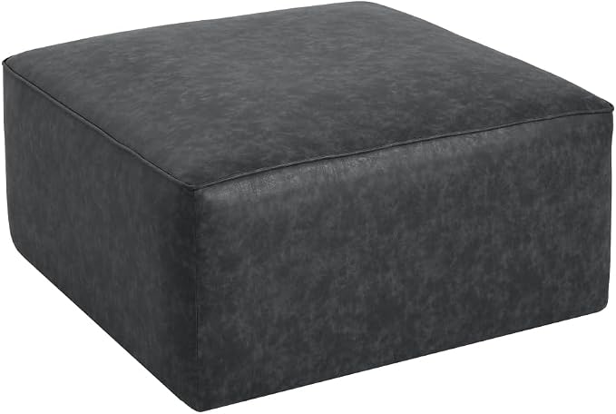 Black + Faux Leather + Foam + Plywood