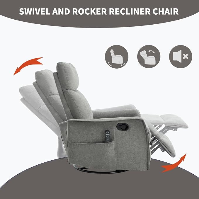 Grey + Metal & Wood + Fiber Foam and Polyester Fiber Pad-1