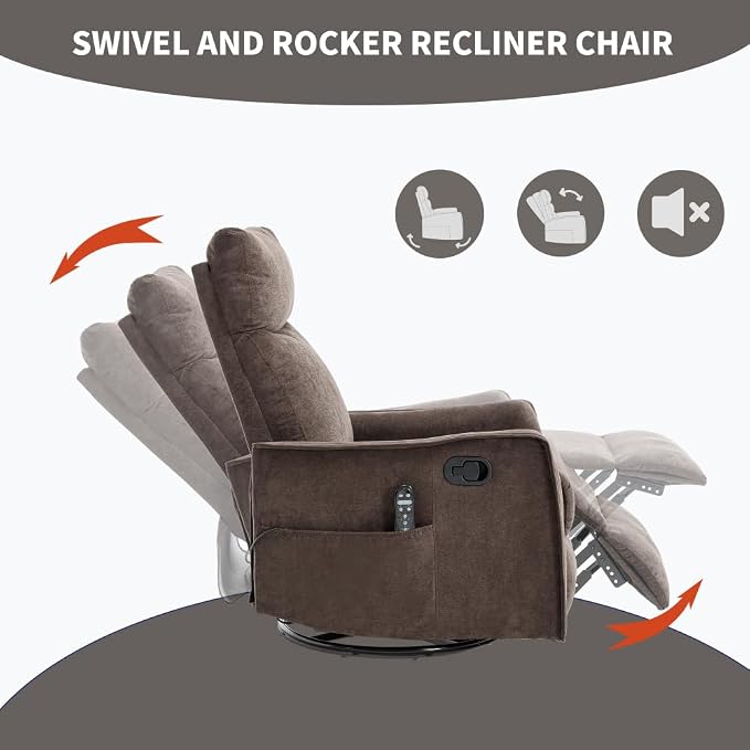 Brown + Metal & Wood + Fiber Foam and Polyester Fiber Pad
