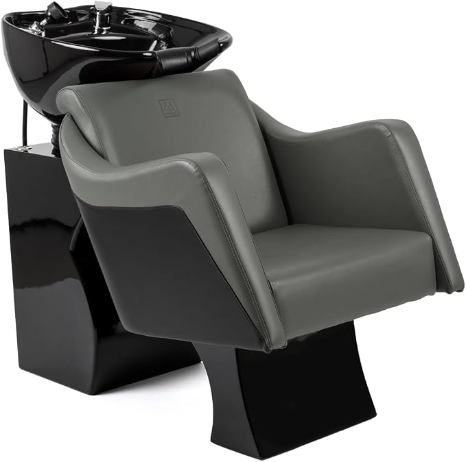 Gray Chair with Black Bowl