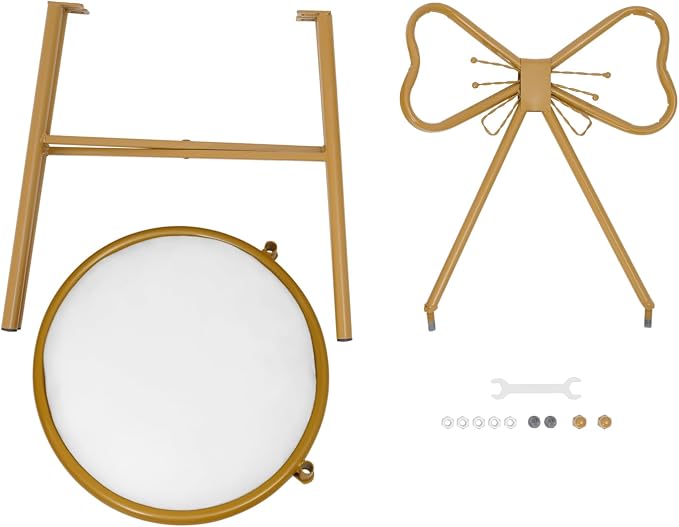 Gold, White