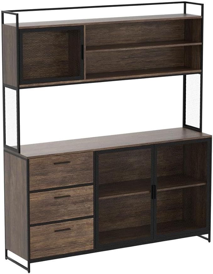 Brown With 3 Drawers