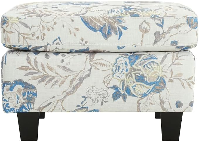 Beige +Blue Flower + Fabric + Plywood