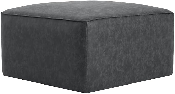 Black + Faux Leather + Foam + Plywood