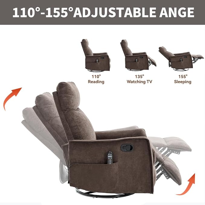 Brown + Metal & Wood + Fiber Foam and Polyester Fiber Pad