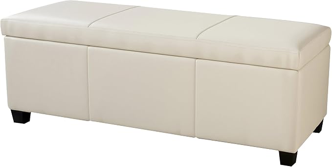 Cream/ Faux Leather