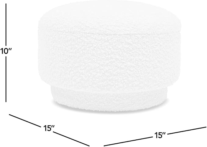 Ivory White Boucle