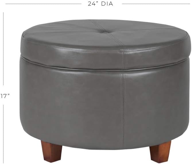 Gray Faux Leather