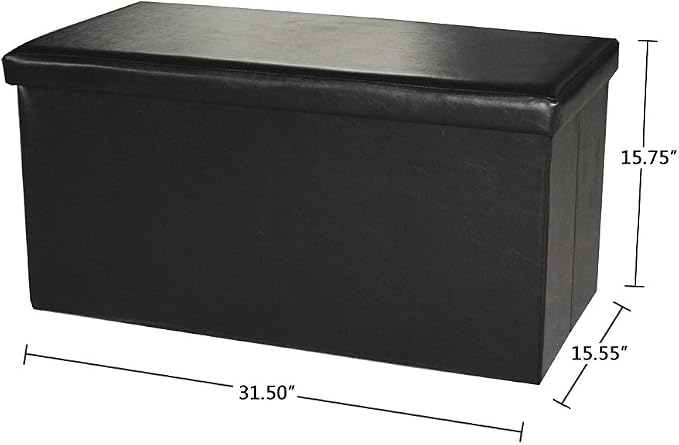 Black Ottoman Bench a