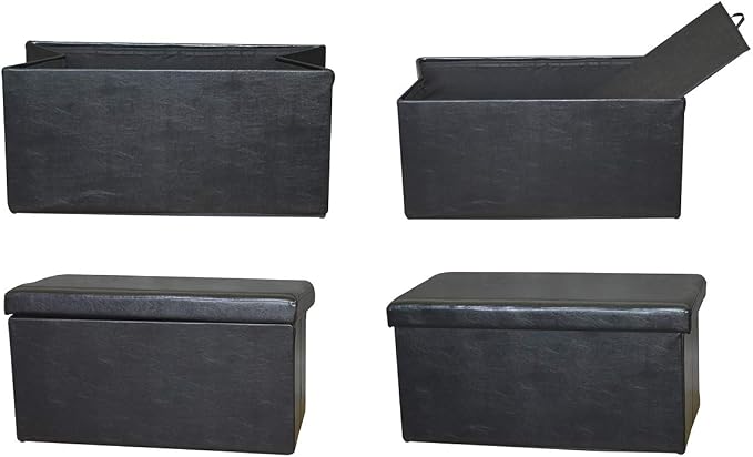 Black Ottoman Bench a