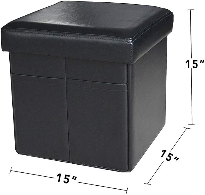 Black Ottoman Cube a