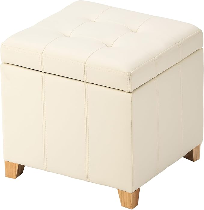 Style4 Beige Faux Leather