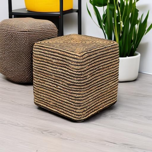 Cube Braided Natural Black