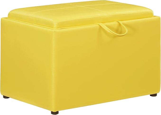 Yellow Faux Leather