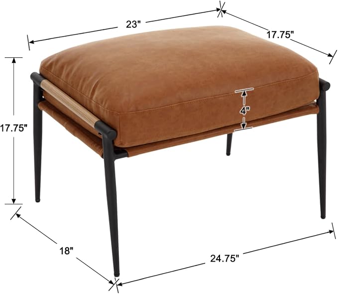 Brown Single Ottoman