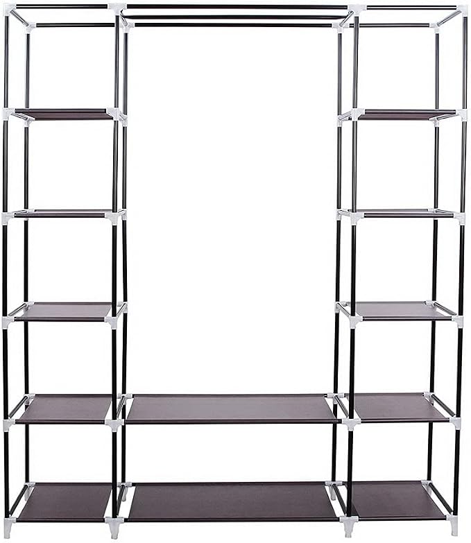 150x45x175cm, Dark Brown-h