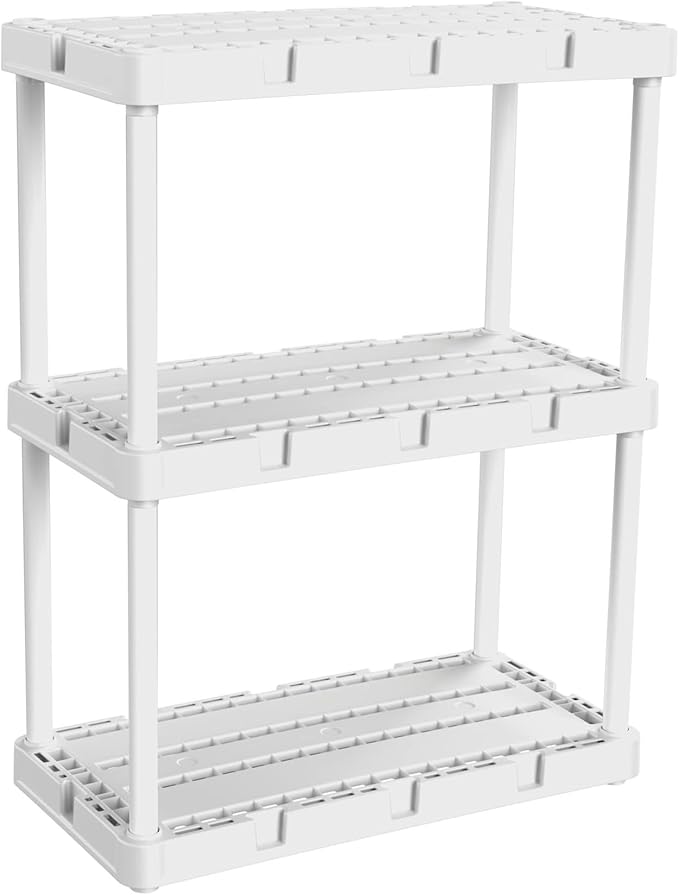 3 Shelf - White