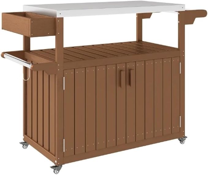 Brown + Silver + Hdpe + Stainless Steel