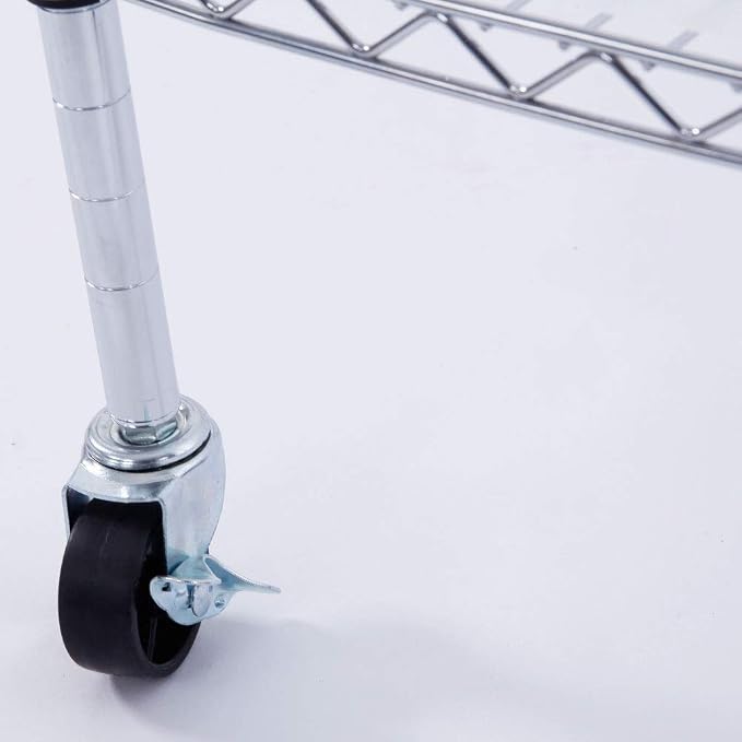 Silver1-6 Tier-with Wheels