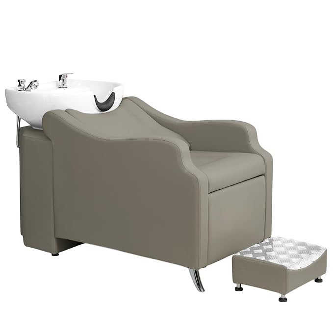Gray With White Sink