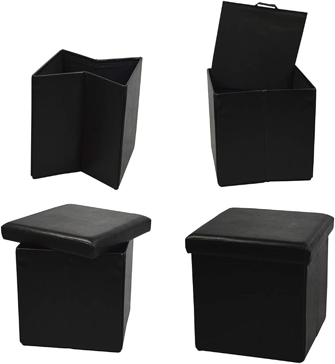 Black Ottoman Cube a