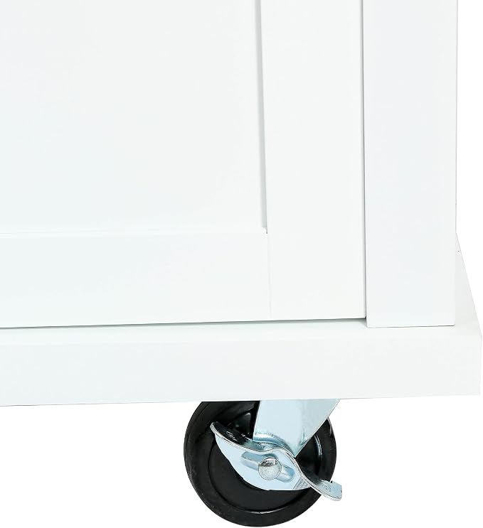 White + Mdf + Rubber Wood